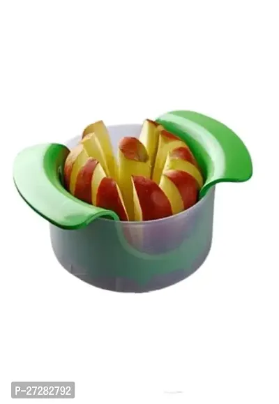 Plastic Apple Cutter With Container Stainless Steel Blade Apple Slicer Manual Apple Cutter Easy Grip Fruit Cutter Tool Pack Of 1