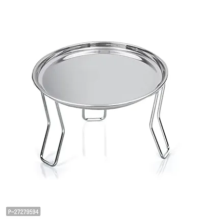 Classic Chrome Plated Stainless Steel Matka Stand 3 Legs Dish Matka Stand