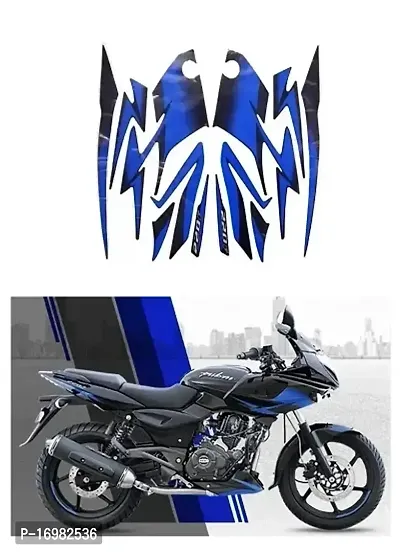 BR Bull Bike Fancy Stickers and Decal Kit Stickers Compatible for PLSR 220F UG9 BLACK BIKE