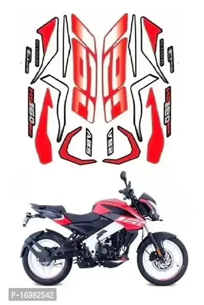 BR Bull Bike Fancy Stickers and Decal Kit Stickers Compatible for PLSR NS 160 RED BIKE