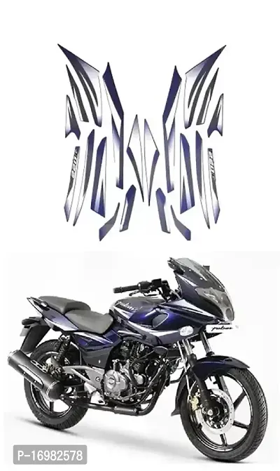 BR Bull Bike Fancy Stickers and Decal Kit Stickers Compatible for PLSR 220F UG7 Blue Bike