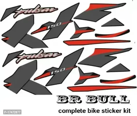 BR Bull Bike Fancy Compatible for Original Sticker kit For Pulsar 125-thumb0