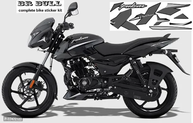 BR Bull Bike Fancy Stickers and Decal Kit Stickers Compatible for PLSR 125 New Modal Slv Blk