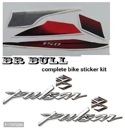 Amazon.com: for Bajaj Pulsar 200NS Come RS200 Pulsar 150 220F Motorcycle 3D  Emblem Badge Decal Tank Sticker Soft Reflective Decal (Color : Silver) :  Automotive