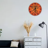 TAJ MARKETING Decor Wood Digital Print/Designer Wall Clock (Multicolor, 11x11 Inches )-thumb1