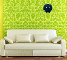 KARTIK?? 11X11 Inches Designer Pattern Printed Wall Clock for Home/Living Room/Bedroom/Kitchen and Office-thumb1