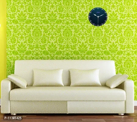 KARTIK?? 11X11 Inches Designer Pattern Printed Wall Clock for Home/Living Room/Bedroom/Kitchen and Office-thumb2