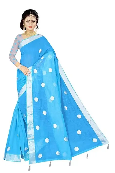 FANCY COTTON SAREE with Blouse Piece