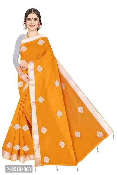 saree VIJAY SHANTI PRINTS FANCY COTTON (Orange)-thumb0