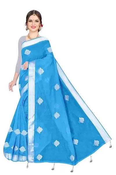 saree VIJAY SHANTI PRINTS FANCY (Light Blue)