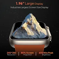 vMart Retails Latest Ultra Series 8 Smart Watch for Android/iOS for Men  Women with Bluetooth Calling, Heart Rate, Sports Mode, Sleep Monitoring, IP68 Waterproof (Ocean Orange Watch)-thumb2