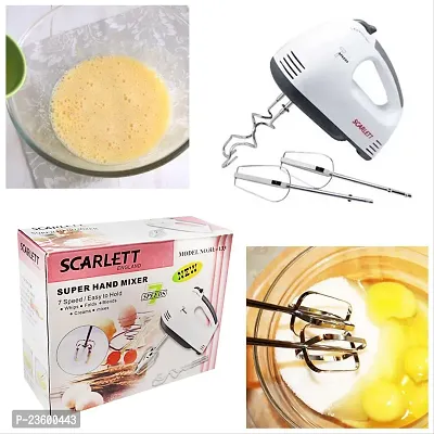 Retails 260 W Scarlett 7 Speed Hand Blender Mixer Cake/ice Cream/Maker Stainless Steel Hand Mixer-thumb5