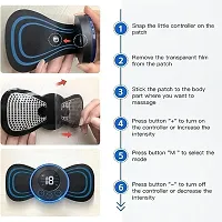 MTW Full Body Mini Butterfly TENS Massager with 8 Modes, Electric Rechargeable Portable EMS Patch for Shoulder, Neck, Arms, Legs, Neck, Men/Women-thumb2