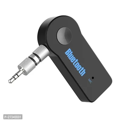 MTW Bluetooth Receiver/Hands-Free Car Kit, Portable 3.5mm Bluetooth Aux Adapter Wireless Music Streaming for Home, Car Audio System, Headphone, Speaker (Bluetooth 4.2, A2DP, 40 FT Range)-thumb0