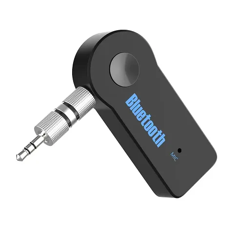 MTW Bluetooth Receiver/Hands-Free Car Kit, Portable 3.5mm Bluetooth Aux Adapter Wireless Music Streaming for Home, Car Audio System, Headphone, Speaker (Bluetooth 4.2, A2DP, 40 FT Range)