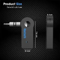 MTW Bluetooth Receiver/Hands-Free Car Kit, Portable 3.5mm Bluetooth Aux Adapter Wireless Music Streaming for Home, Car Audio System, Headphone, Speaker (Bluetooth 4.2, A2DP, 40 FT Range)-thumb1