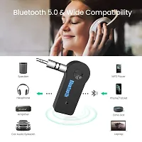 MTW Bluetooth Receiver/Hands-Free Car Kit, Portable 3.5mm Bluetooth Aux Adapter Wireless Music Streaming for Home, Car Audio System, Headphone, Speaker (Bluetooth 4.2, A2DP, 40 FT Range)-thumb3