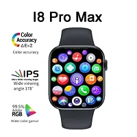 MTW I8 pro max Smart Watch Android Smartwatch Curved Display i8 Smart Watch with Heart Rate Sensor max pro Smart Watch [Pack of 1]-thumb4