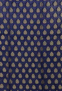 Saree For Womens Bandhej Silk Bandhani | Women's Chiffon Bandhej Bandhani With Blouse Piece | (Dark Blue)-thumb4