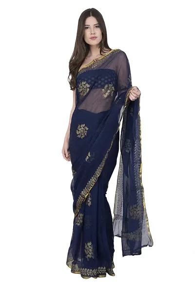New Women's Chiffon Gold Kalash - Jaquard Designs Saree with Blouse Piece | Fashions Designer Traditional | Women's Stylish Saree |…