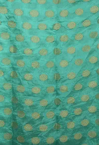 Saree For Womens Bandhej Silk Bandhani | Women's Chiffon Bandhej Bandhani With Blouse Piece | (Sea Green)-thumb4