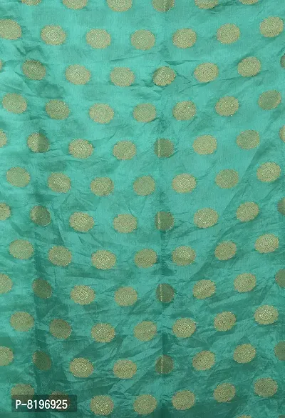 Saree For Womens Bandhej Silk Bandhani | Women's Chiffon Bandhej Bandhani With Blouse Piece | (Sea Green)-thumb5