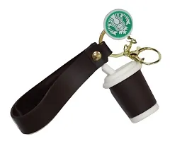 Silicone Starbucks Coffee Mug Keychain-thumb1