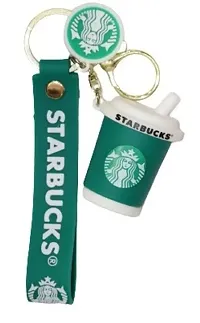 Silicone Starbucks Coffee Mug Keychain-thumb2