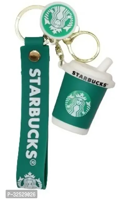 Silicone Starbucks Coffee Mug Keychain-thumb3