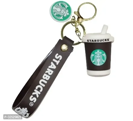 Silicone Starbucks Coffee Mug Keychain