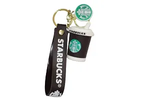 Silicone Starbucks Coffee Mug Keychain-thumb2