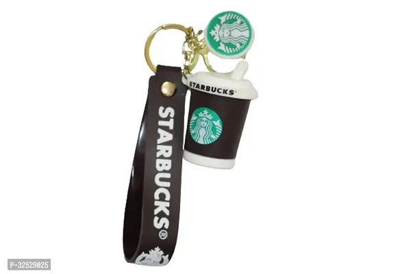 Silicone Starbucks Coffee Mug Keychain-thumb3