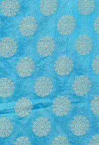 Bunny Creation Women's Chiffon Saree (Wk 45_5216_Sky Blue)-thumb3