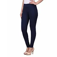 LALIMA Hand Art Women Cotton Lycra Premium Skinny Fit Ankle Leggings for Women-thumb2