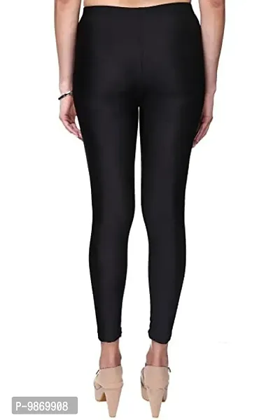 Black Lycra Ankle Leggings