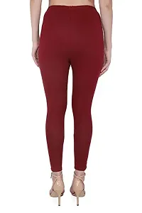 LALIMA Hand Art Women Cotton Lycra Premium Skinny Fit Ankle Leggings for Women-thumb1