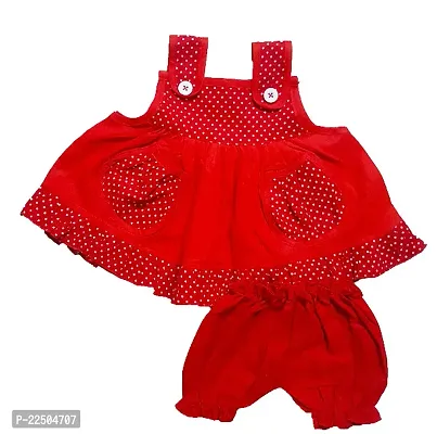 Classic Cotton Solid Dress for Kids Girls
