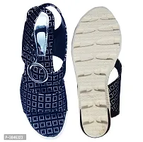 Blue Women Wedges Sandal-thumb3