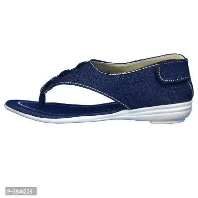 Women Stylish Synthetic Blue Sandals-thumb3