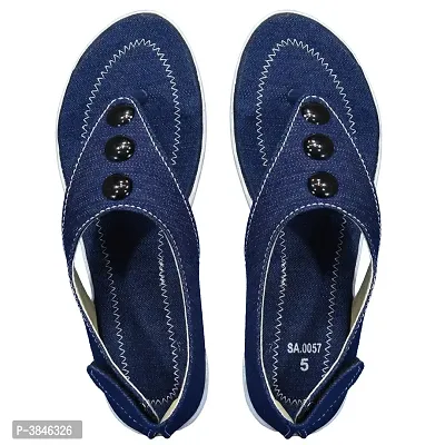 Women Stylish Synthetic Blue Sandals-thumb5