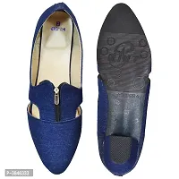 Blue Synthetic Solid Wedges For Women-thumb2