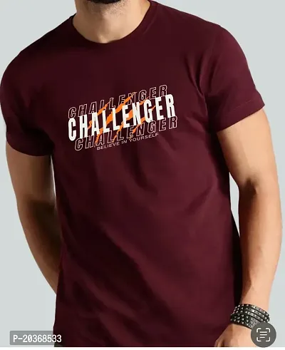 Stylish Multicoloured Polyester Printed T-Shirt For Men