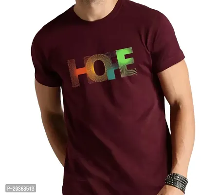 Stylish Multicoloured Polyester Printed T-Shirt For Men-thumb0