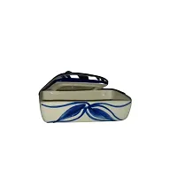 Craftghar Butter Box Dish with Lid for Dinning and Kitchen , Blue , Suitable for 100 Grams Butter Dish Serving Set , Blue-thumb3