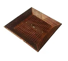 Craftghar Wooden Tray for Serving Tray, Handcrafted Decorative Square Wooden Serving Tray for Dinning and Serving, Table Decor, Home Decor, Brown-thumb3