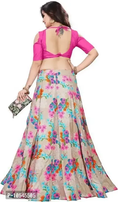 Stylish Pink Satin Silk Lehenga Choli Set For Women-thumb2