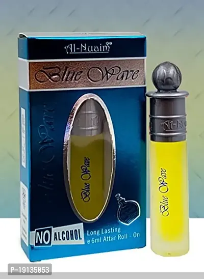 AL-NUAIM Concentrated blue wave Luxury Unisex 100% Alcohol Free Long Lasting Attar Perfume (6 ML)