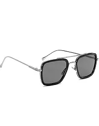 Tony Stark sunglass| Metallic Stylish Square men's Sunglasses-thumb2