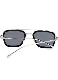 Tony Stark sunglass| Metallic Stylish Square men's Sunglasses-thumb4