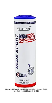 AL NUAIM Blue Sports Branded Quality Non-Alcoholic Attar Roll-On, 6 ml-thumb1